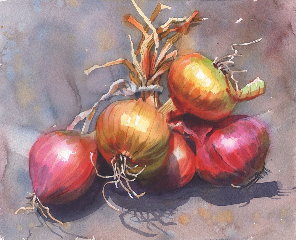 Still Life Onion art print by Samira Yanushkova for $57.95 CAD