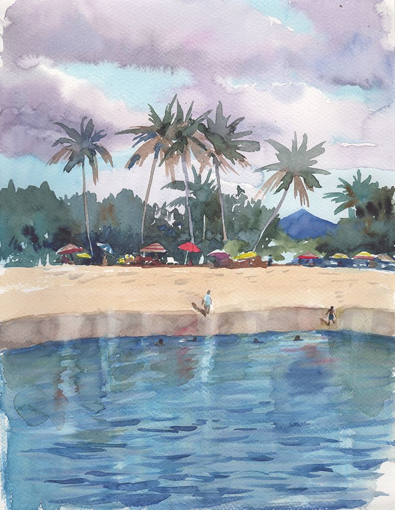 Tropics beach art print by Samira Yanushkova for $57.95 CAD