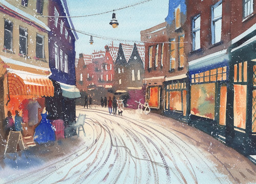 Amsterdam art print by Samira Yanushkova for $57.95 CAD