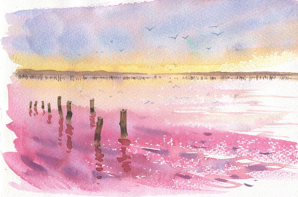 Romantic landscape art print by Samira Yanushkova for $57.95 CAD