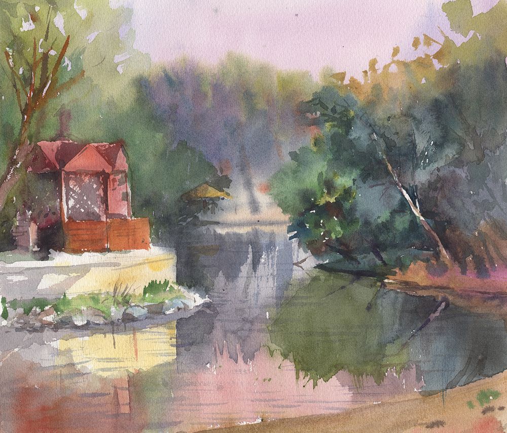 landscape art print by Samira Yanushkova for $57.95 CAD