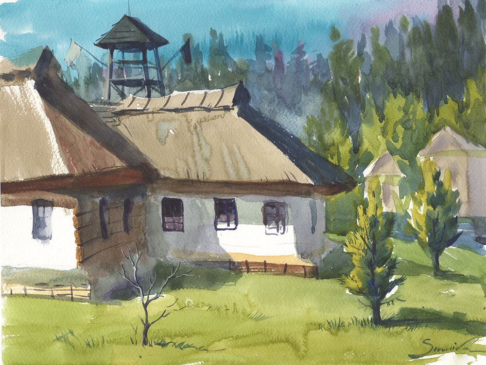 Vacation home art print by Samira Yanushkova for $57.95 CAD