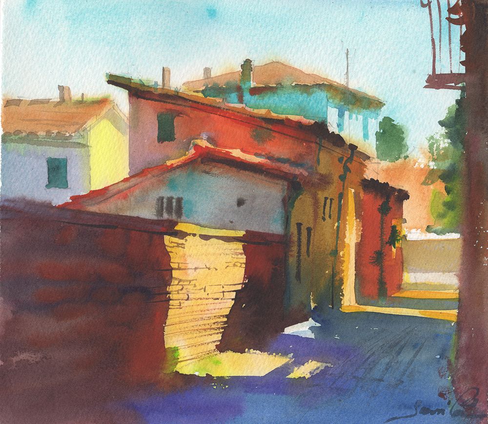 Sunny landscape art print by Samira Yanushkova for $57.95 CAD