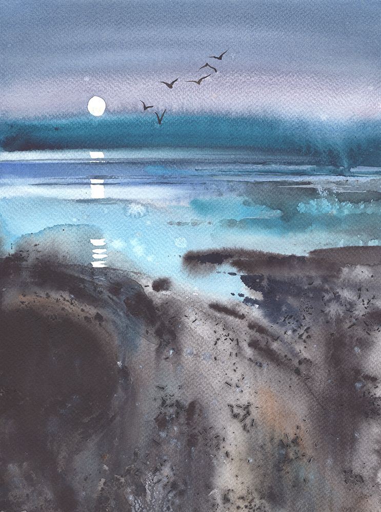 Sunset on the river art print by Samira Yanushkova for $57.95 CAD
