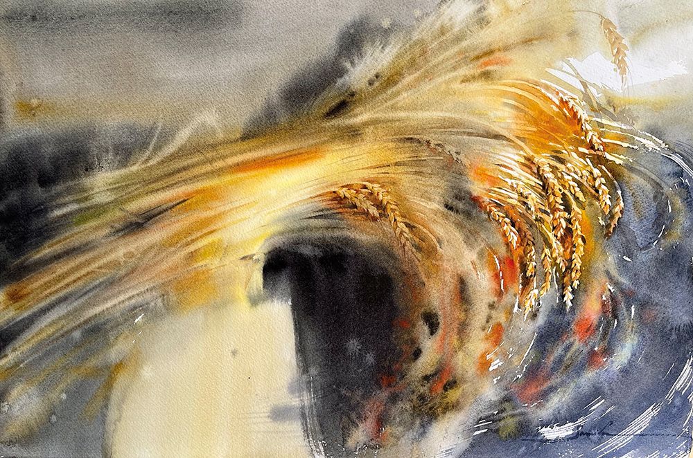 Wheat art print by Samira Yanushkova for $57.95 CAD