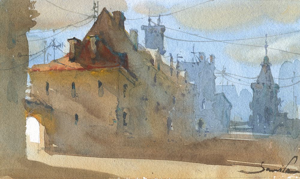 Old Town Warsaw art print by Samira Yanushkova for $57.95 CAD
