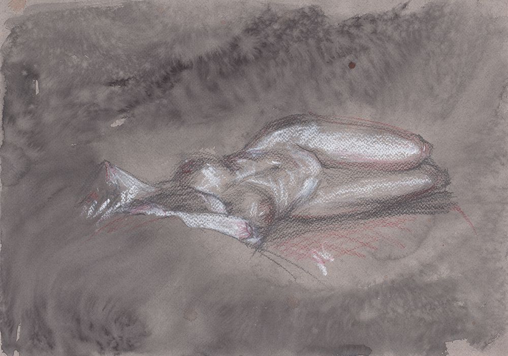 Nude Woman Bodyscape art print by Samira Yanushkova for $57.95 CAD