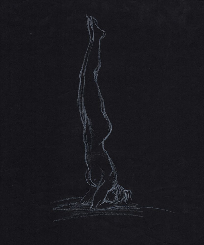 Yoga nude art print by Samira Yanushkova for $57.95 CAD