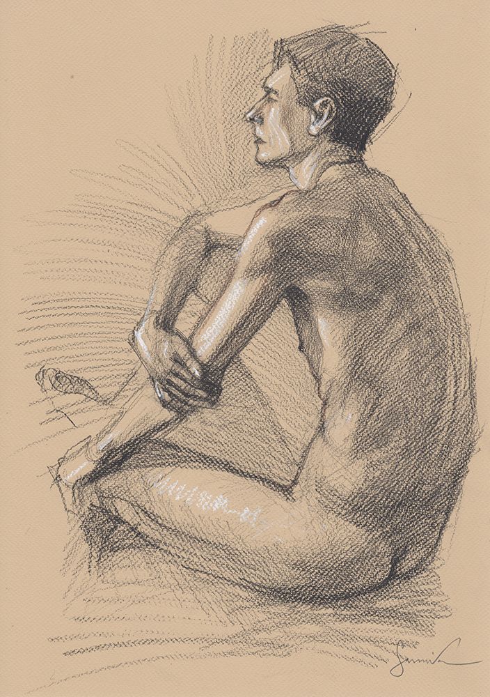 Male art art print by Samira Yanushkova for $57.95 CAD