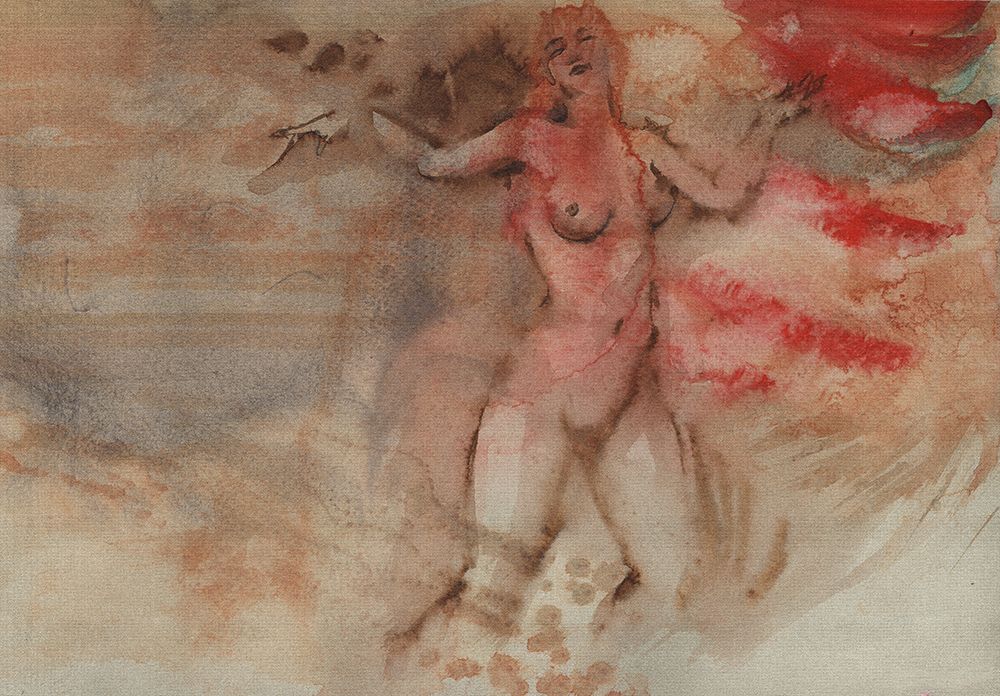 Erotic dance art print by Samira Yanushkova for $57.95 CAD