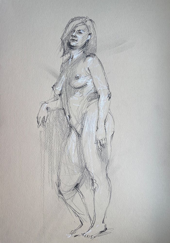 Nude V art print by Samira Yanushkova for $57.95 CAD