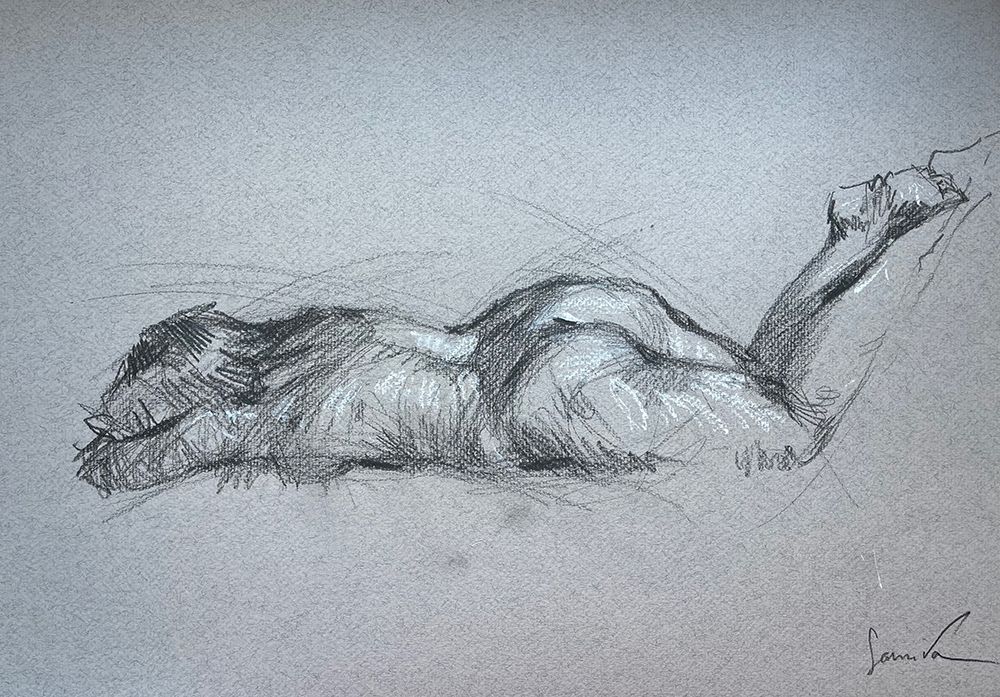 Nude VI art print by Samira Yanushkova for $57.95 CAD