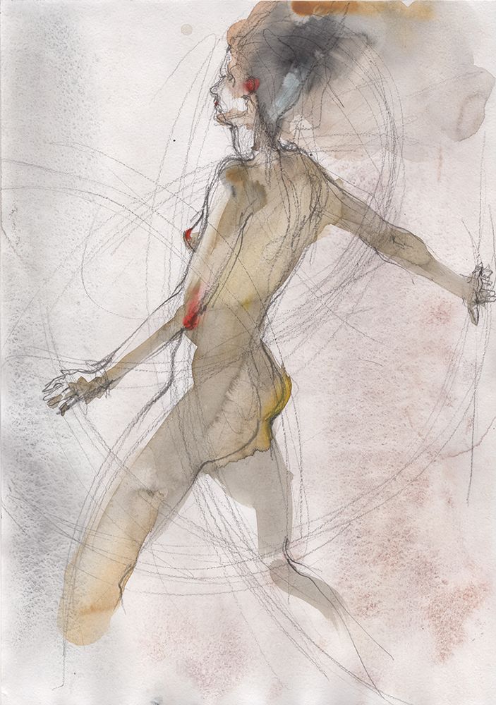 Naked Drawing art art print by Samira Yanushkova for $57.95 CAD