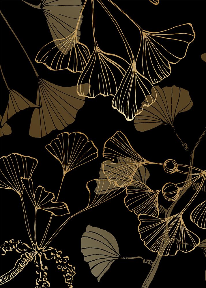 Ginkgo Simple Minimal Geometric art print by AcantStudio for $57.95 CAD