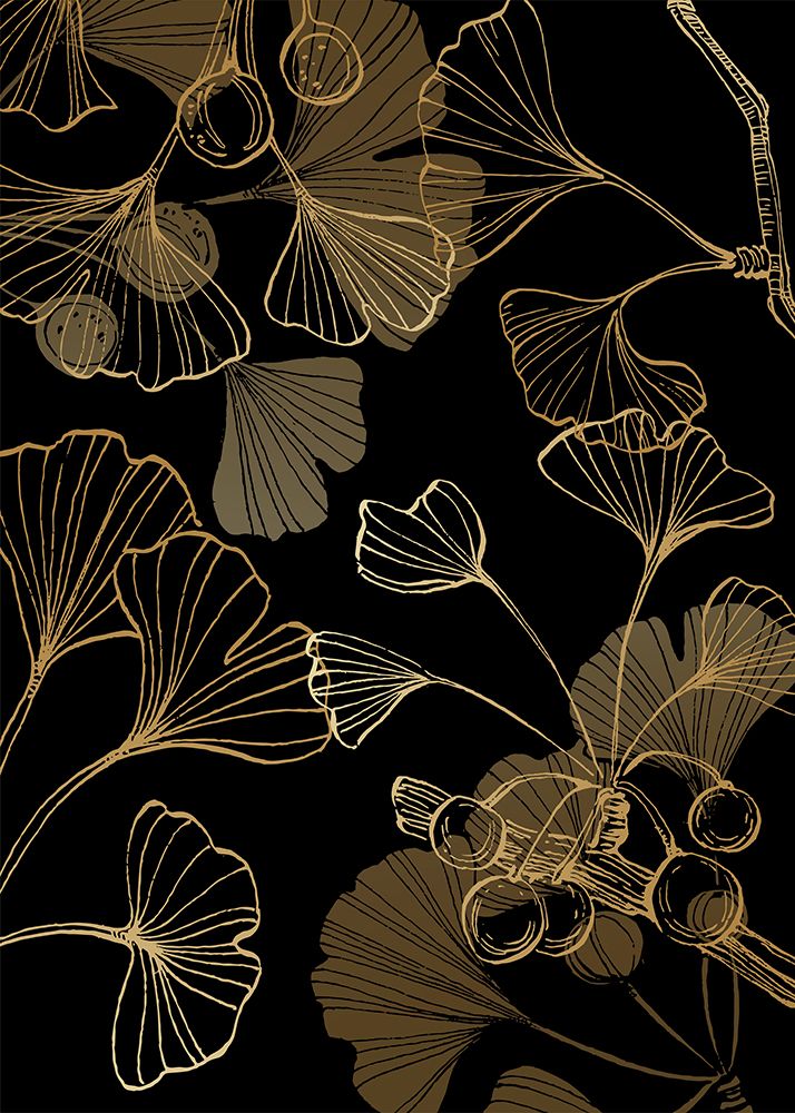 Ginkgo - Minimal Contemporary Botanical art print by AcantStudio for $57.95 CAD