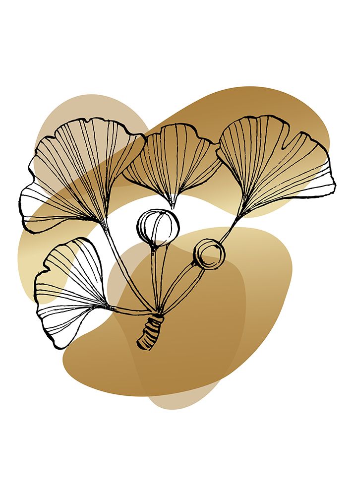 Ginkgo Sketch Drawing in Scandinavian style art print by AcantStudio for $57.95 CAD