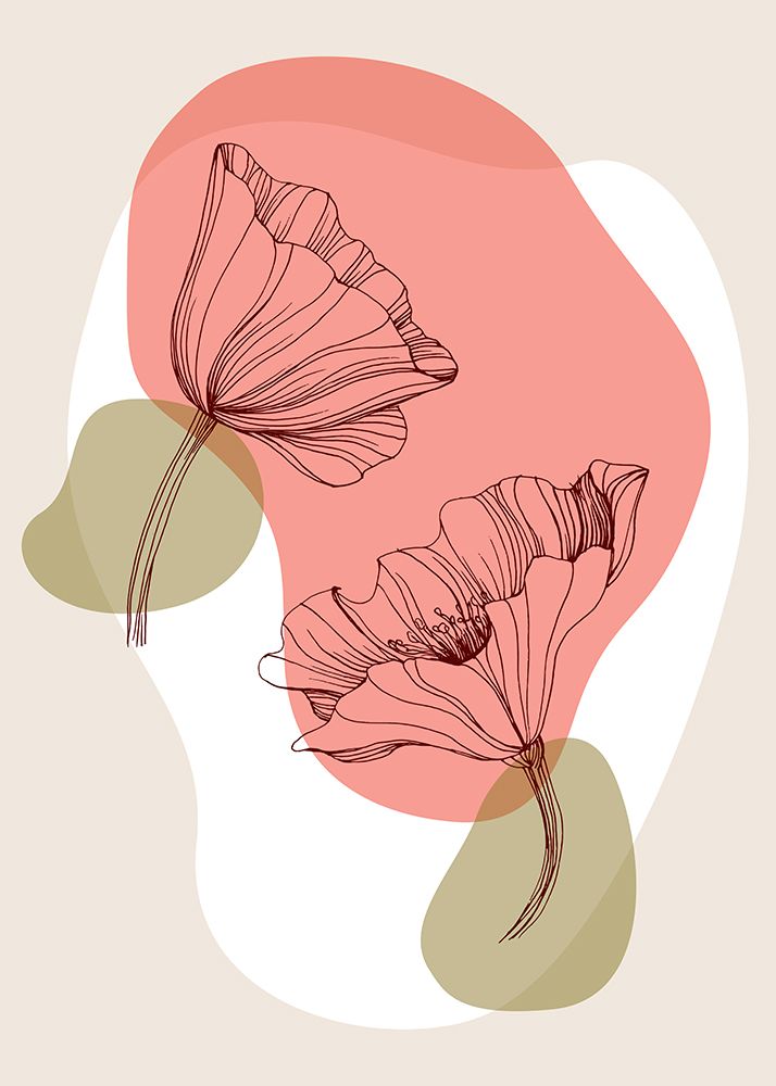 Poppy boho art print by AcantStudio for $57.95 CAD