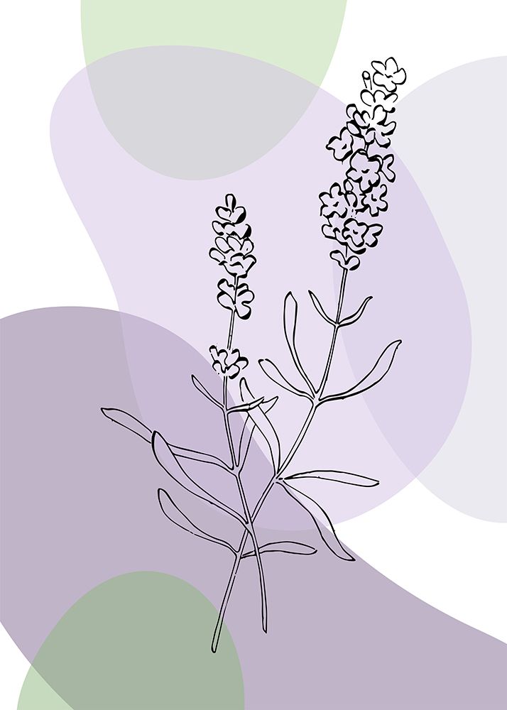 Lavender abstract art print by AcantStudio for $57.95 CAD