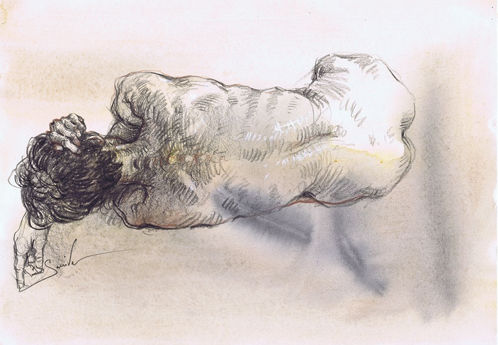 Drawings of grace and strength art print by Samira Yanushkova for $57.95 CAD