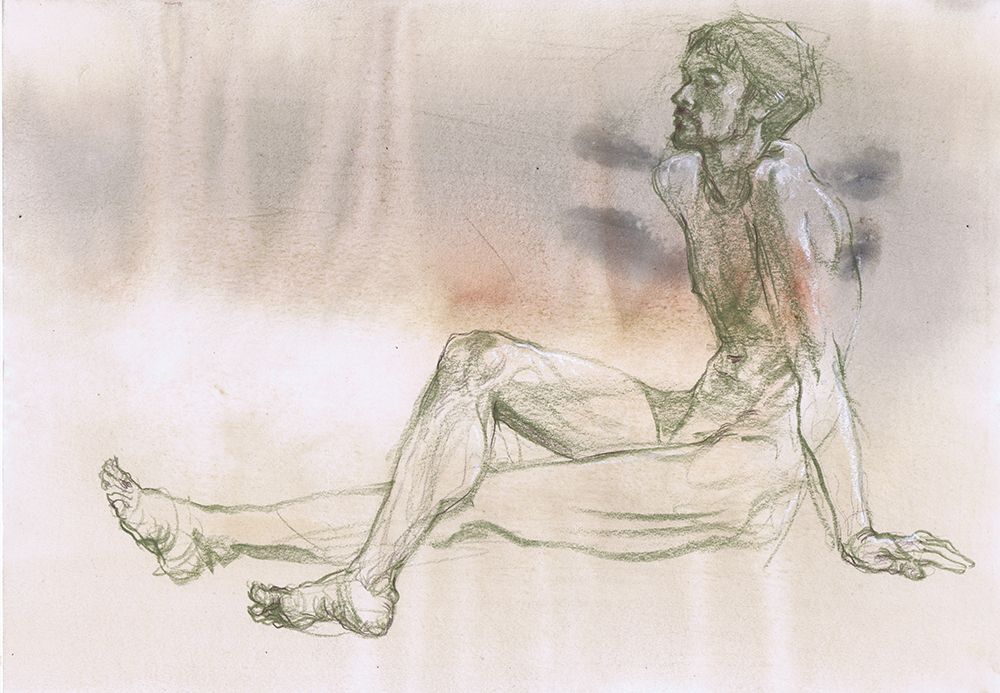Masculine Serenity - Pencil Expressions art print by Samira Yanushkova for $57.95 CAD