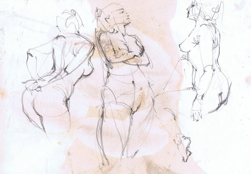 Nude art art print by Samira Yanushkova for $57.95 CAD