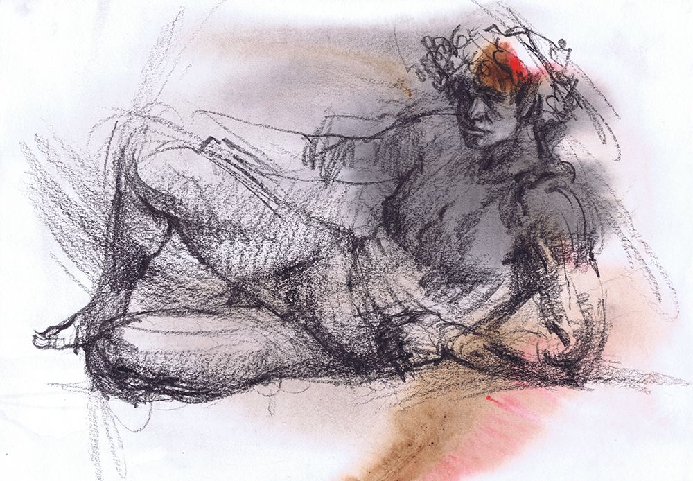 Ethereal Male Sketches art print by Samira Yanushkova for $57.95 CAD
