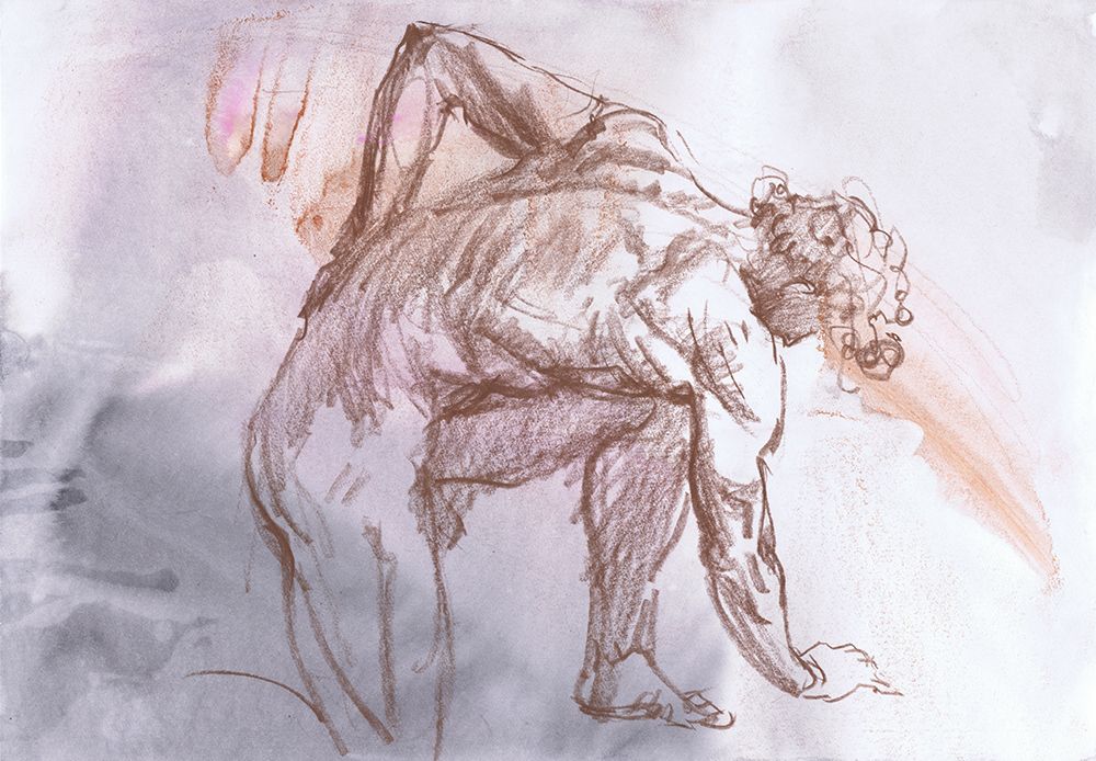 Expressive Male Anatomy art print by Samira Yanushkova for $57.95 CAD