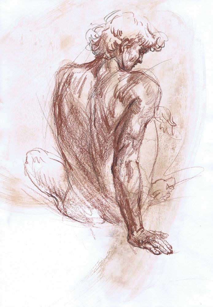Serenade of Apollo - Male Sketches art print by Samira Yanushkova for $57.95 CAD