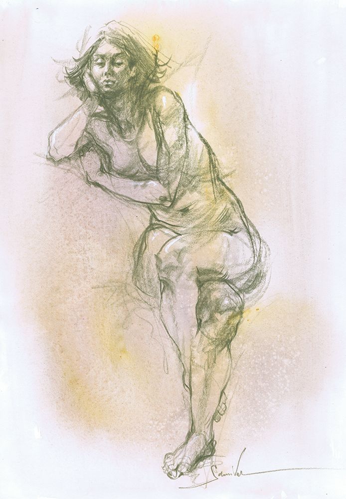 Mysterious Muse art print by Samira Yanushkova for $57.95 CAD