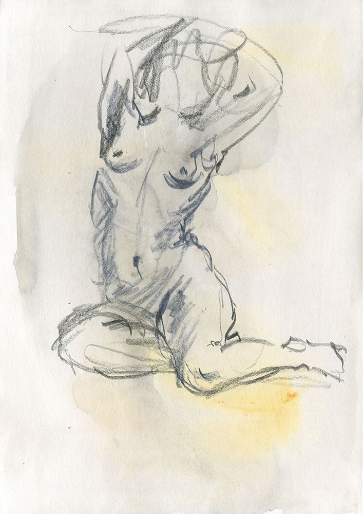 Nude sketch art print by Samira Yanushkova for $57.95 CAD