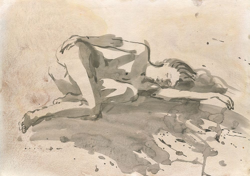 Nude sketch art print by Samira Yanushkova for $57.95 CAD