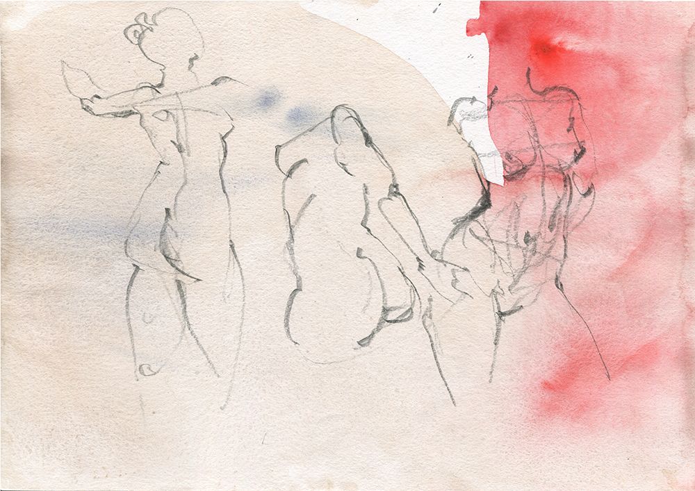 Erotic sketch art art print by Samira Yanushkova for $57.95 CAD