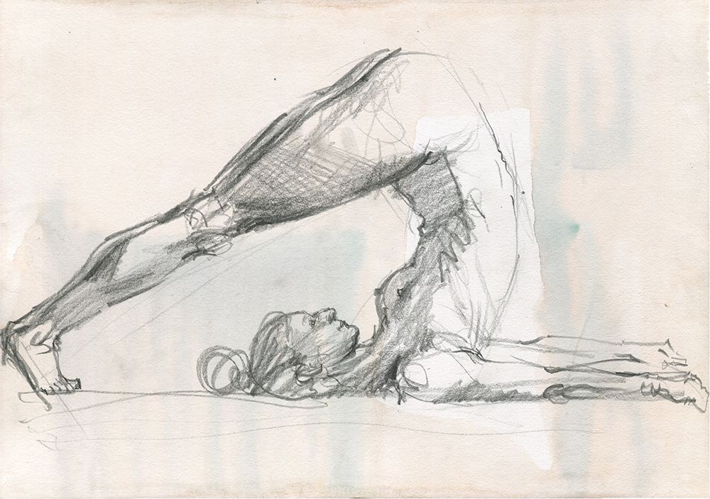 Harmony Unveiled - The Yoga Nude art print by Samira Yanushkova for $57.95 CAD