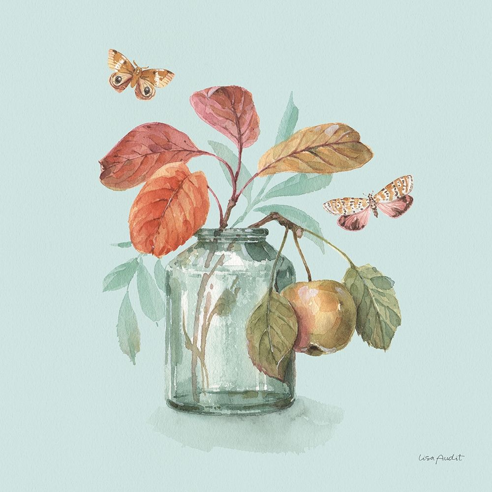 Autumn in Nature 05 on Aqua art print by Lisa Audit for $57.95 CAD