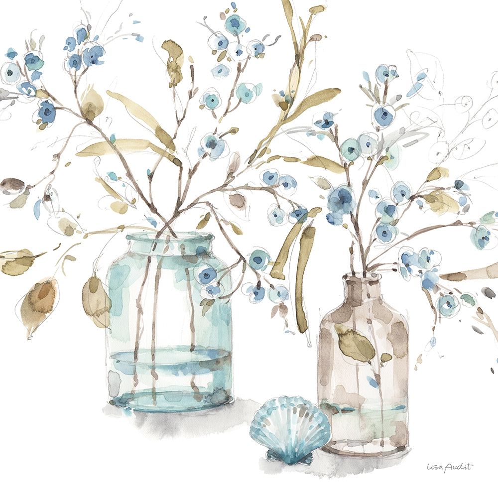 Blue Escape Coastal 02 art print by Lisa Audit for $57.95 CAD