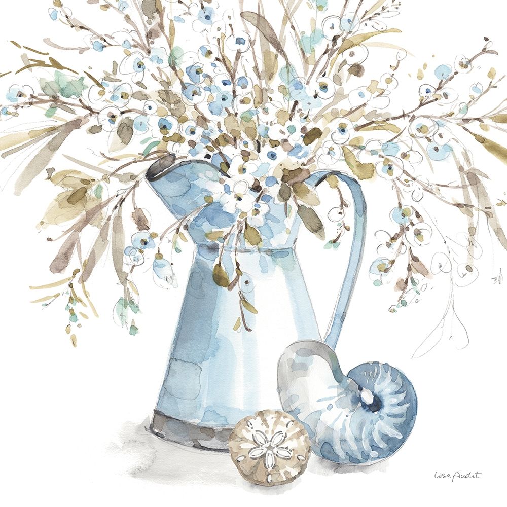 Blue Escape Coastal 03 art print by Lisa Audit for $57.95 CAD