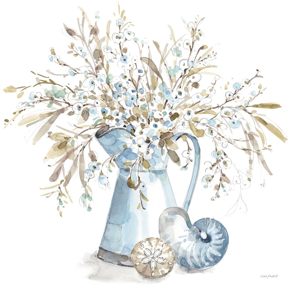 Blue Escape Coastal 04 art print by Lisa Audit for $57.95 CAD