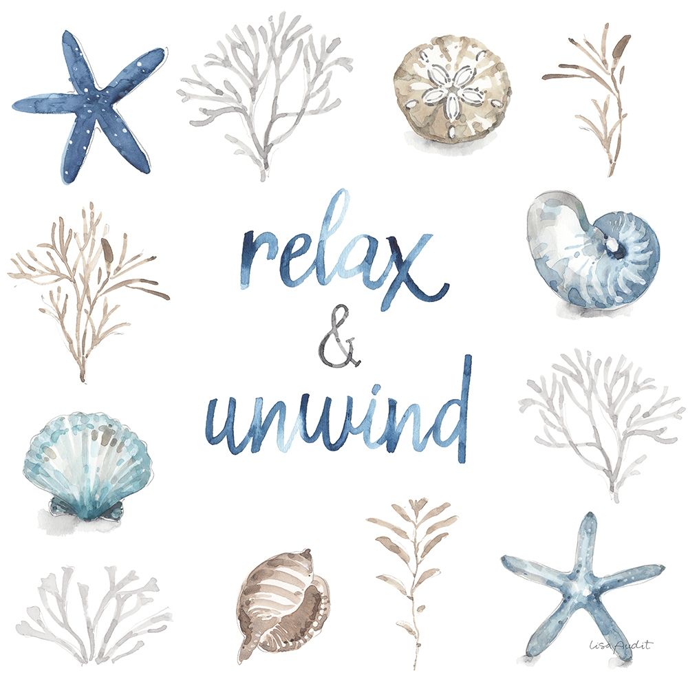 Blue Escape Coastal 09 art print by Lisa Audit for $57.95 CAD