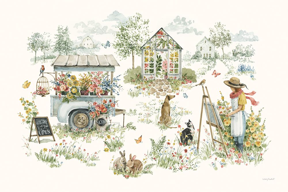 Blissful Moments I art print by Lisa Audit for $57.95 CAD