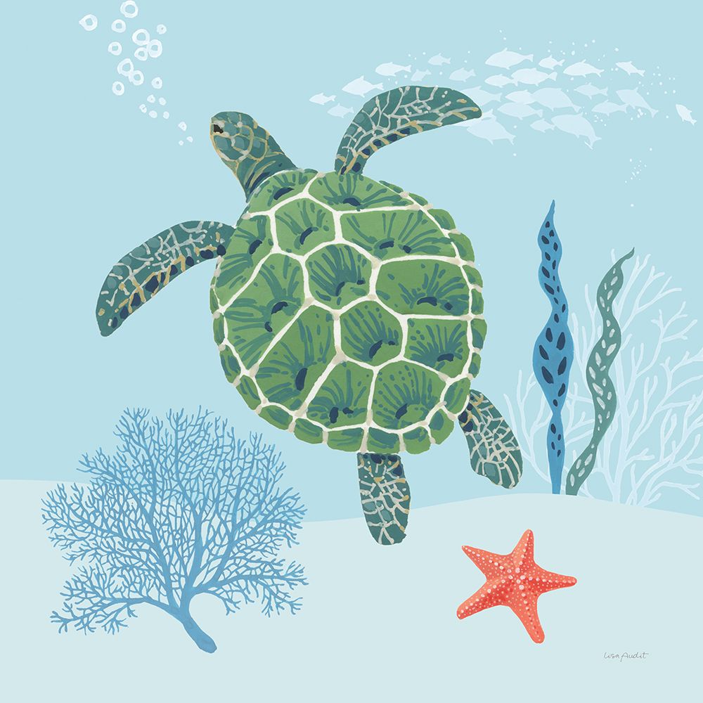 Free As the Ocean III on Blue art print by Lisa Audit for $57.95 CAD