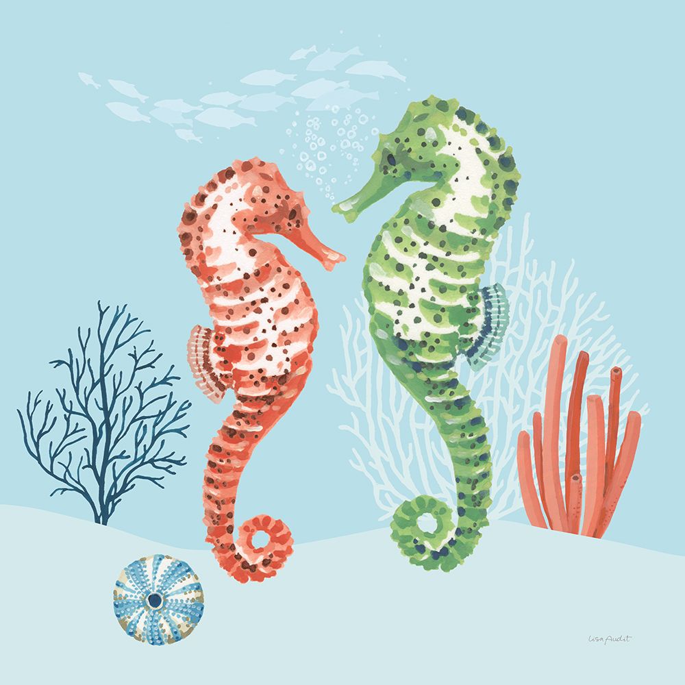 Free As the Ocean V on Blue art print by Lisa Audit for $57.95 CAD