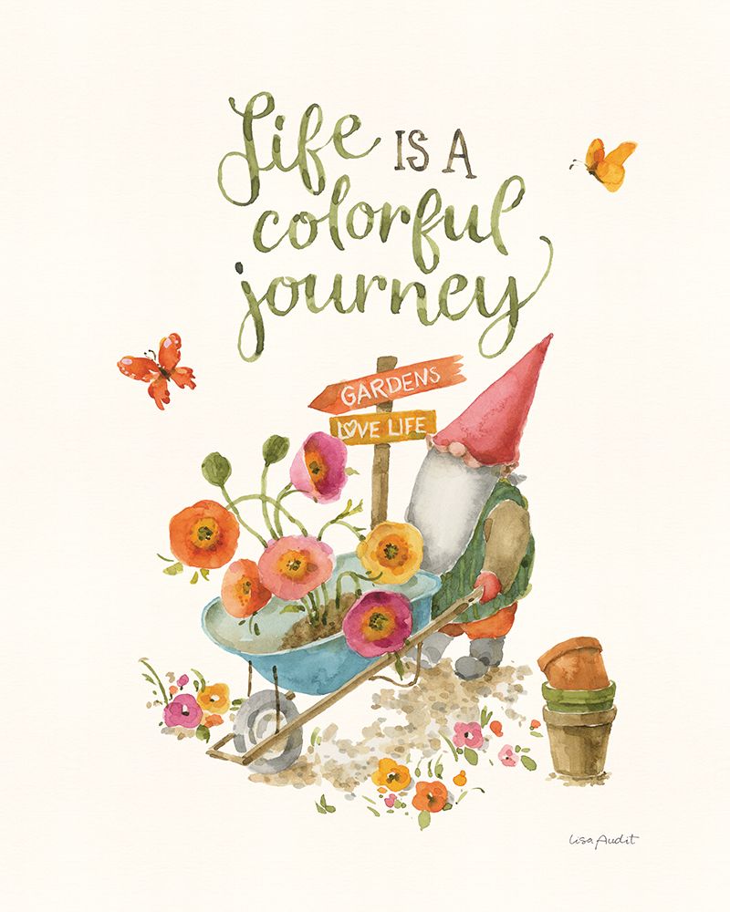 Garden Gnomes II art print by Lisa Audit for $57.95 CAD