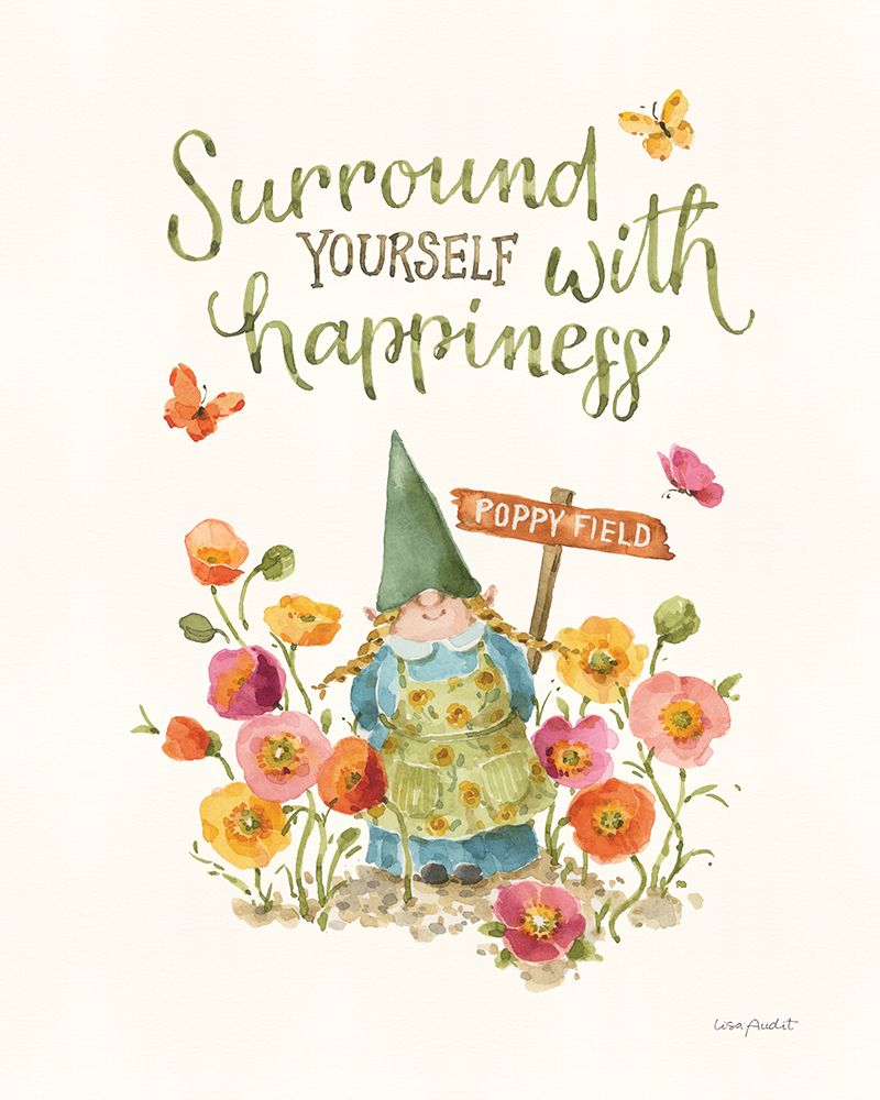 Garden Gnomes IV art print by Lisa Audit for $57.95 CAD