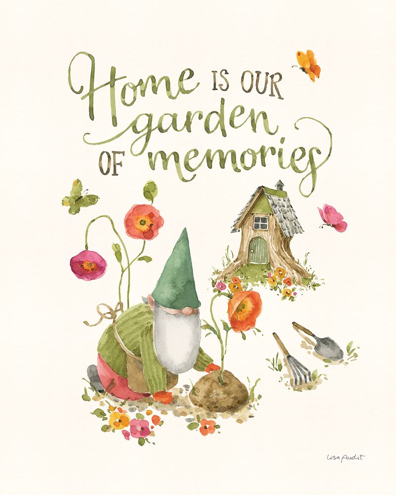 Garden Gnomes V art print by Lisa Audit for $57.95 CAD