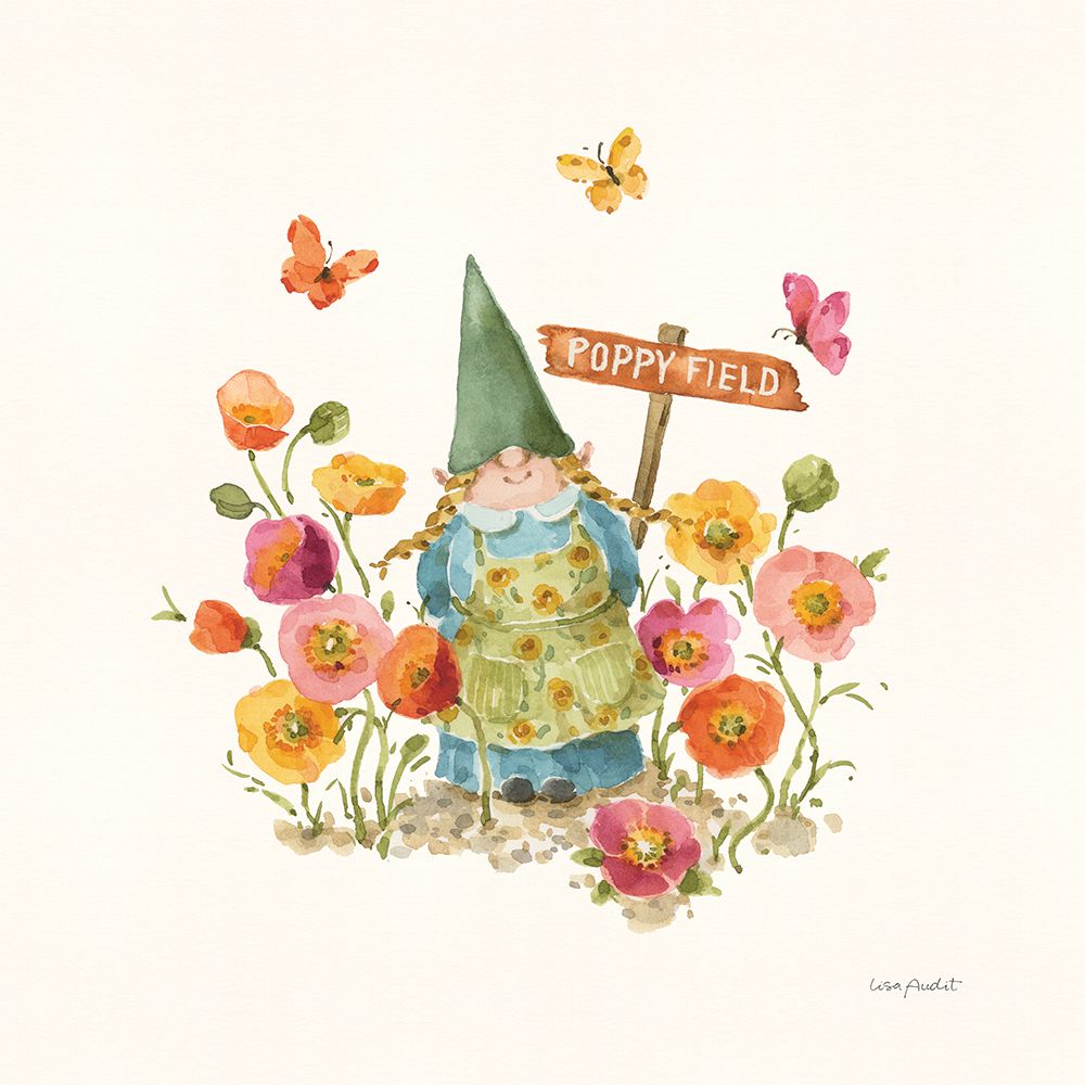 Garden Gnomes VIII art print by Lisa Audit for $57.95 CAD