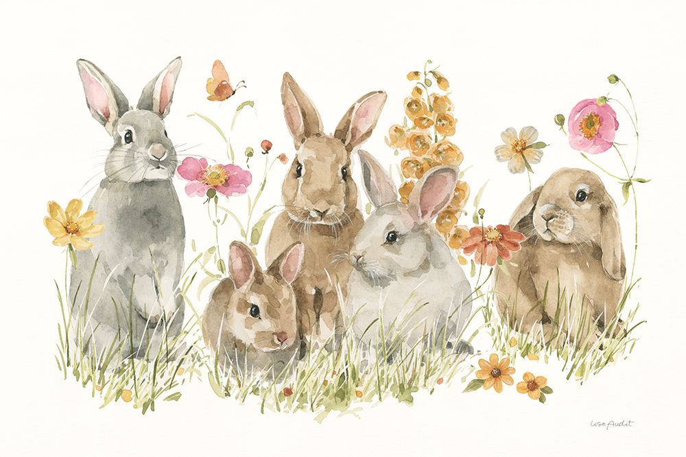 Hop on Spring I art print by Lisa Audit for $57.95 CAD