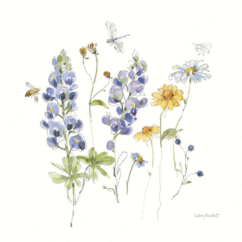 Lovely Blues IV art print by Lisa Audit for $57.95 CAD