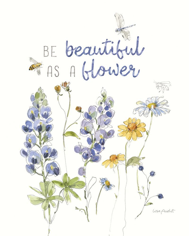 Lovely Blues VI art print by Lisa Audit for $57.95 CAD