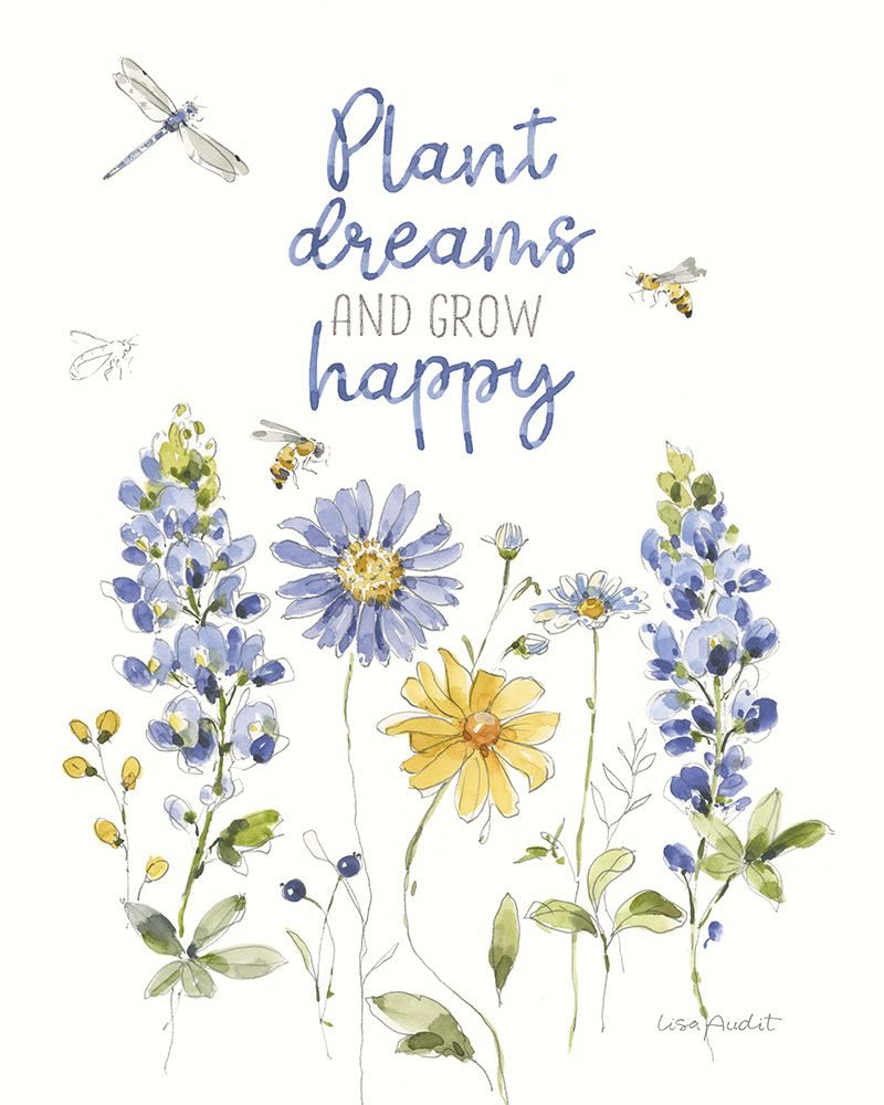 Lovely Blues VIII art print by Lisa Audit for $57.95 CAD