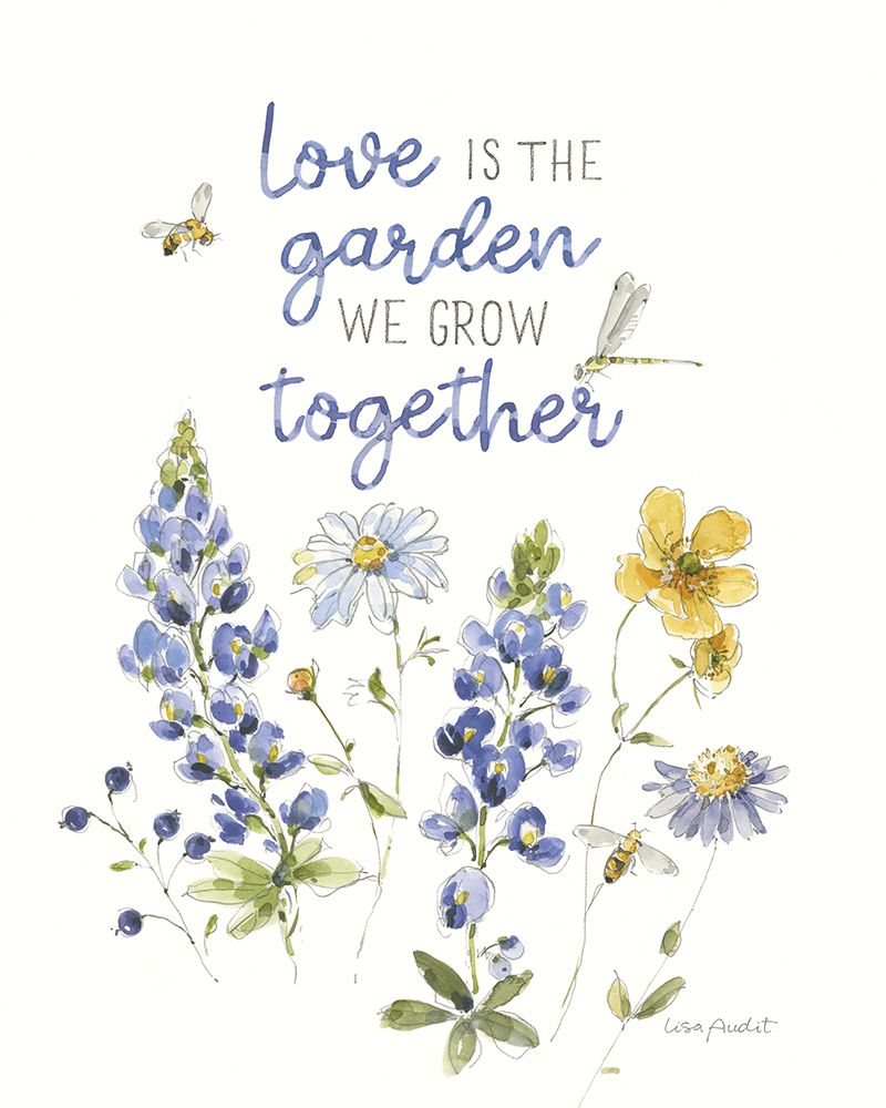 Lovely Blues IX art print by Lisa Audit for $57.95 CAD